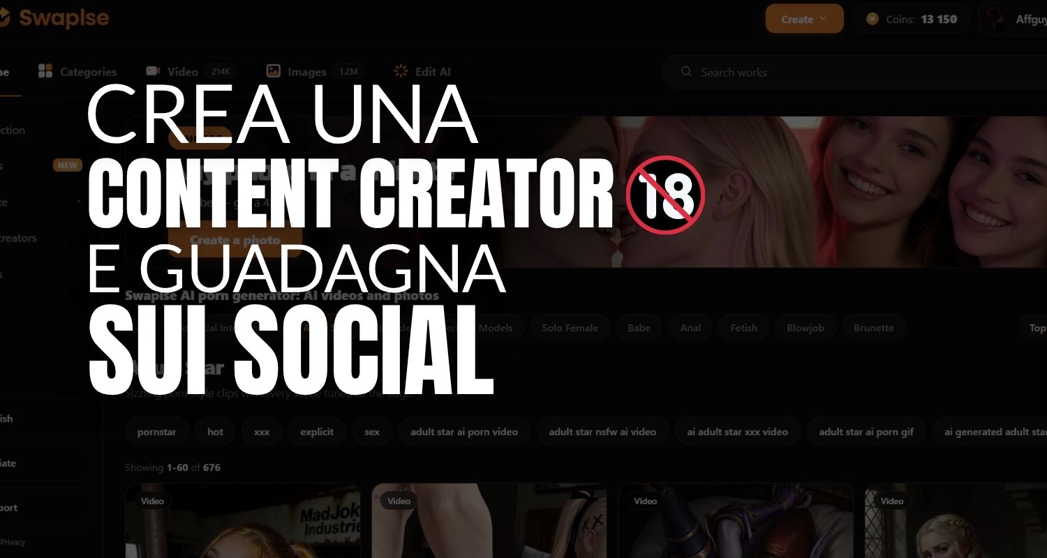 Usare l’AI per creare Modelle Virtuali e Guadagnare con i contenuti Adult